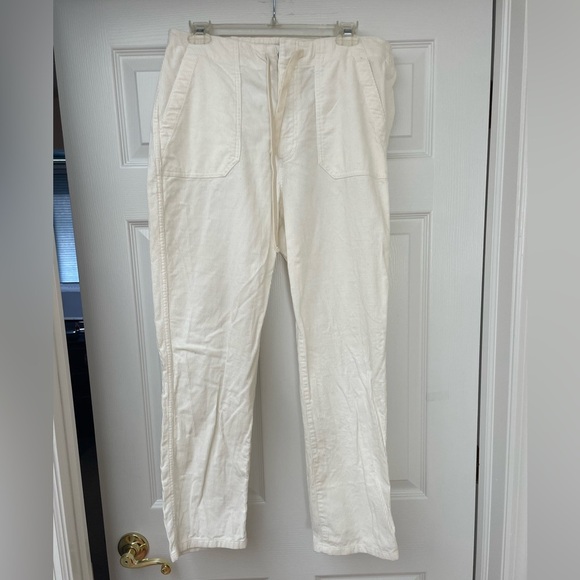 J Crew white corduroy pants women’s size M - Picture 1 of 6